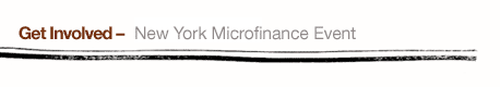 New York Microfinance Event